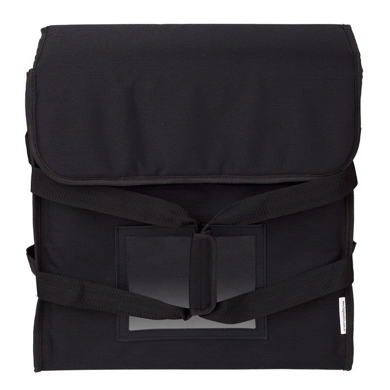 3 Box Pizza Bag (black with reflector tape) Australian Manufactured - BagMasters Australia