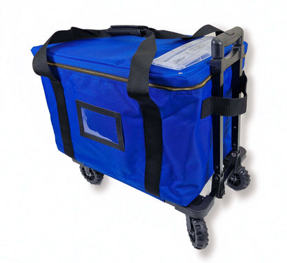 Dual-Lock, 4 Wheeled Collapsible Ballot Bag with Keyless Security Slot