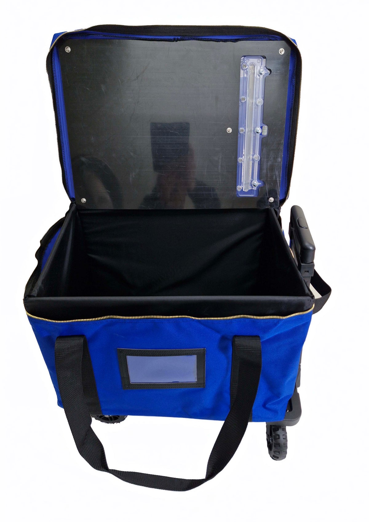 Dual-Lock, 4 Wheeled Collapsible Ballot Bag with Keyless Security Slot