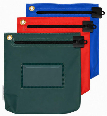 Bagmasters Medium PVC Locking Cash Deposit Bag, Water-Resistant Money Bag with Sewlock & ID Window - BagMasters Australia