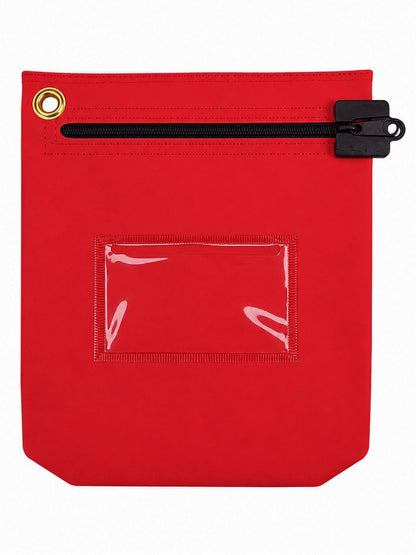 Bagmasters Medium PVC Locking Cash Deposit Bag, Water-Resistant Money Bag with Sewlock & ID Window - BagMasters Australia