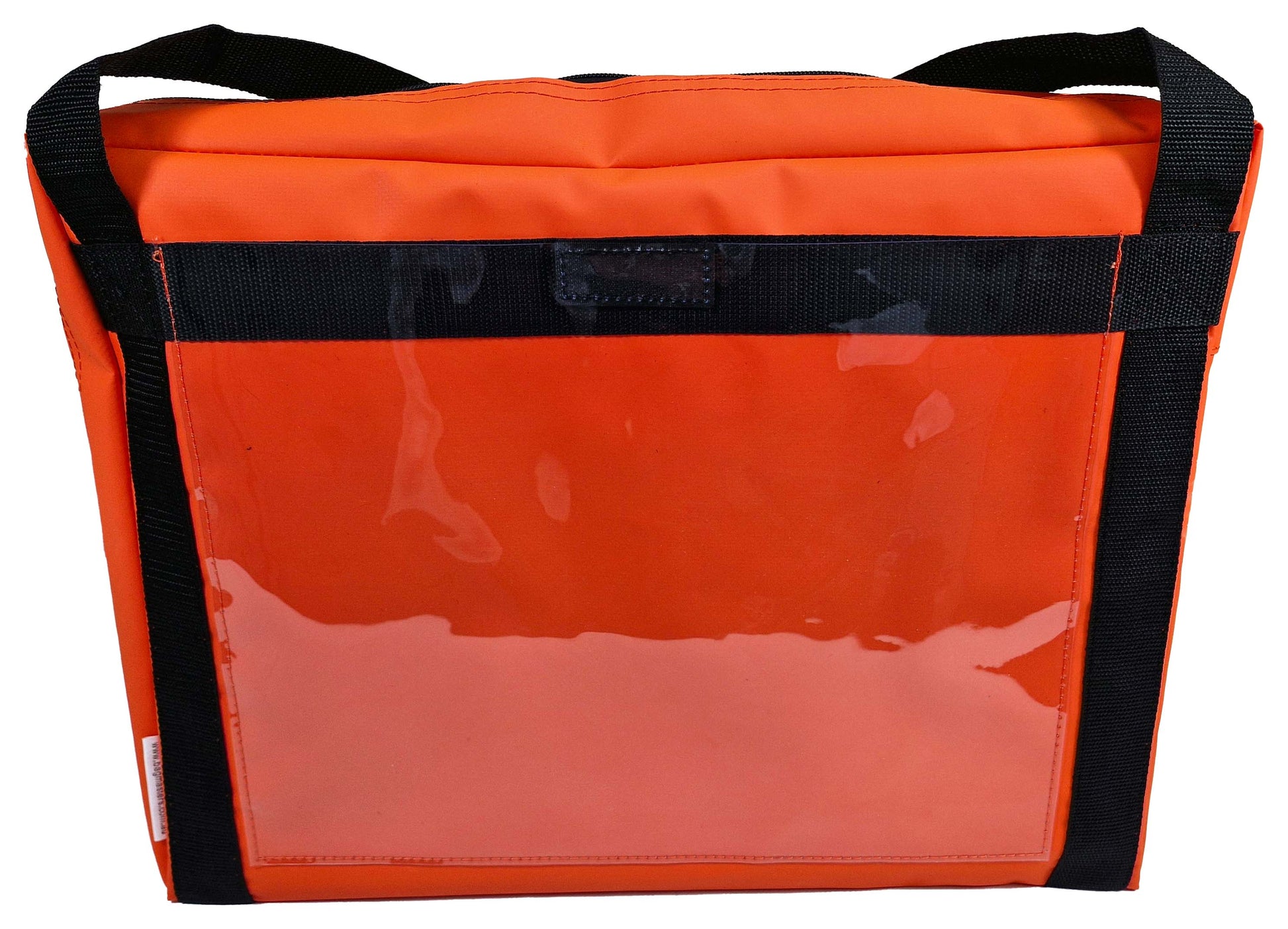 Heavy Duty Transport bag with Large clear pocket (orange) - BagMasters Australia