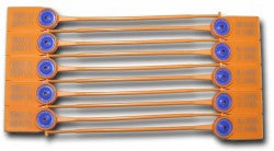 Luggage Seals pack 10 or 20 Orange - BagMasters Australia