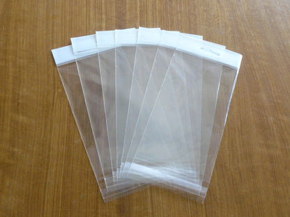 Self adhesive bag with Header and butterfly hole - BagMasters Australia