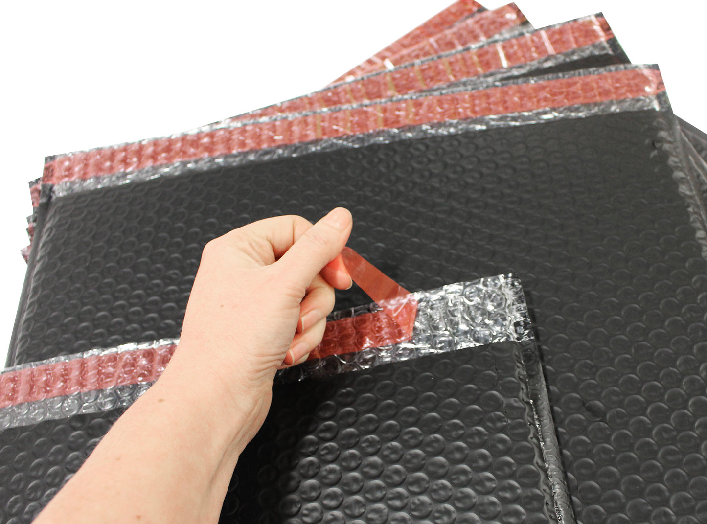 Padded Mailer with Banner (Black - side opening) Price per carton - BagMasters Australia