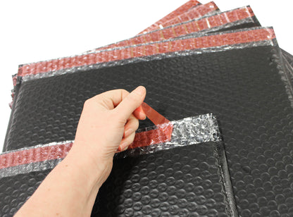 Padded Mailer with Banner (Black - side opening) Price per carton - BagMasters Australia