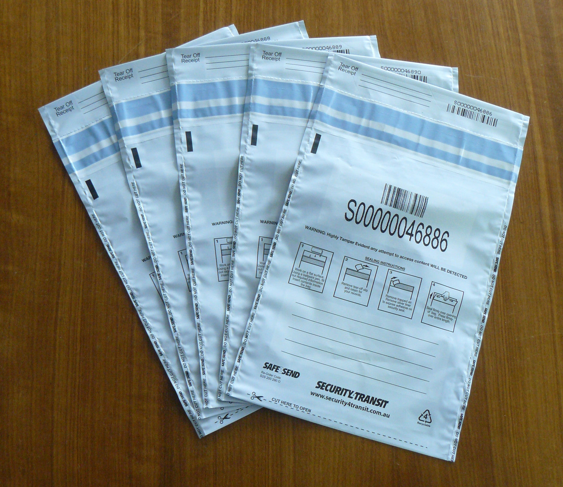 Tamper Evident Bag - Opaque - Multiple sizes - BagMasters Australia