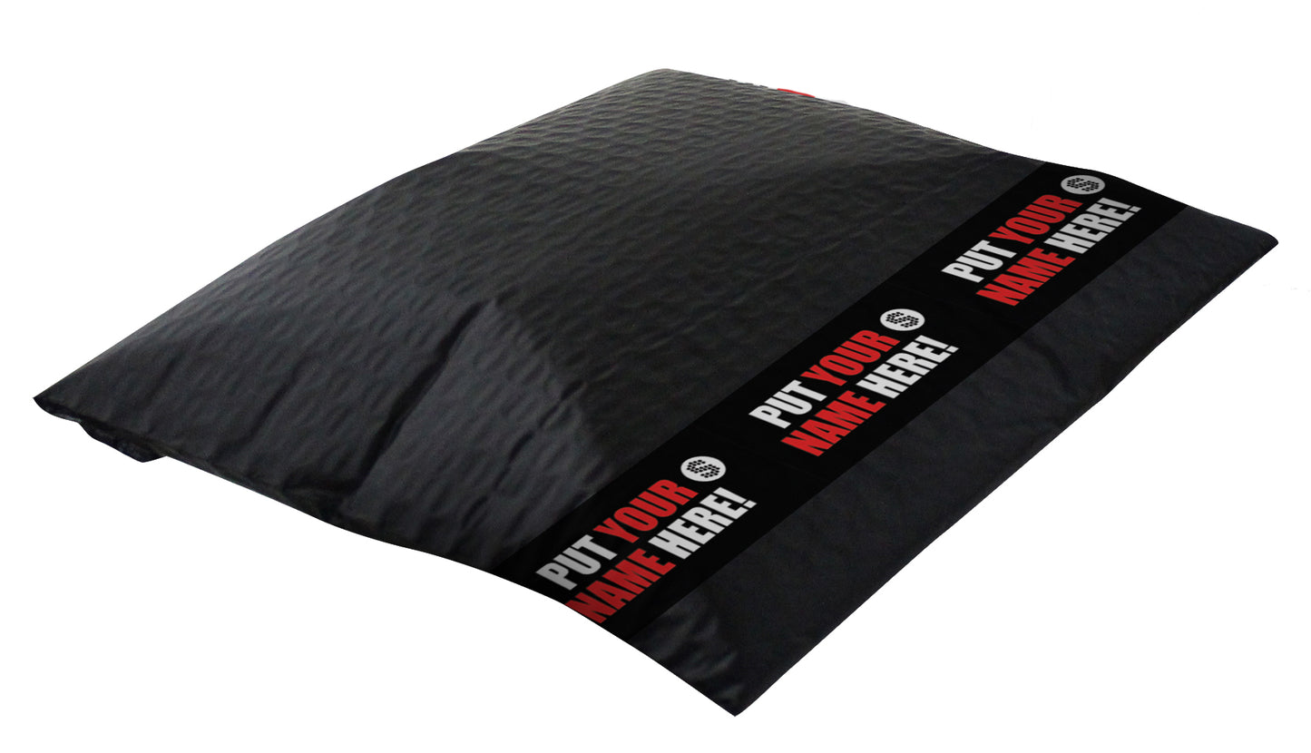 Padded Mailer with Banner (Black - side opening) Price per carton - BagMasters Australia