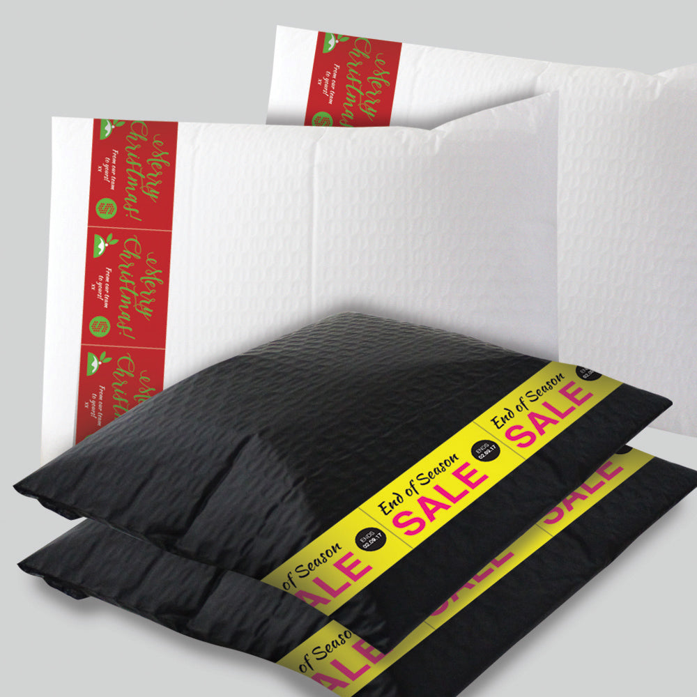 Padded Mailer with Banner (White - end opening) Price per carton - BagMasters Australia