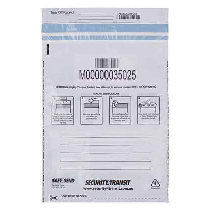 Tamper Evident Bag - Opaque - Multiple sizes - BagMasters Australia