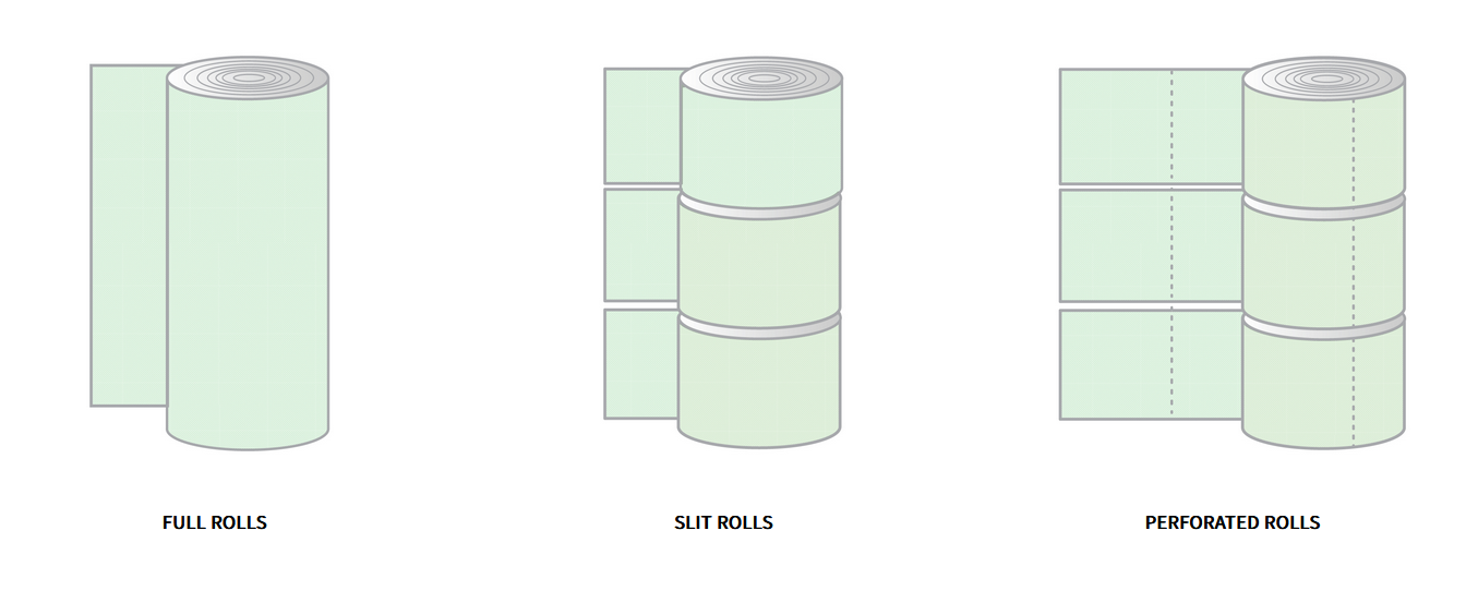 Recovery Bubble in rolls – 15% recycled