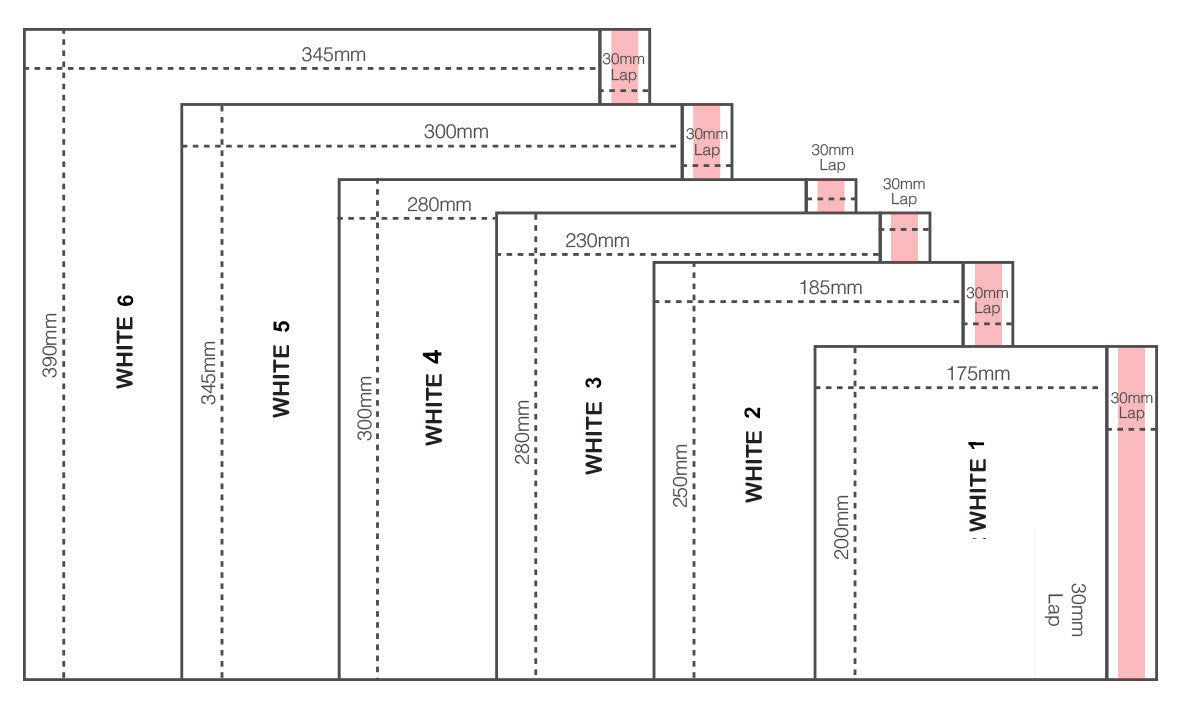 Padded Mailer with Banner (White - side opening) Price per carton - BagMasters Australia