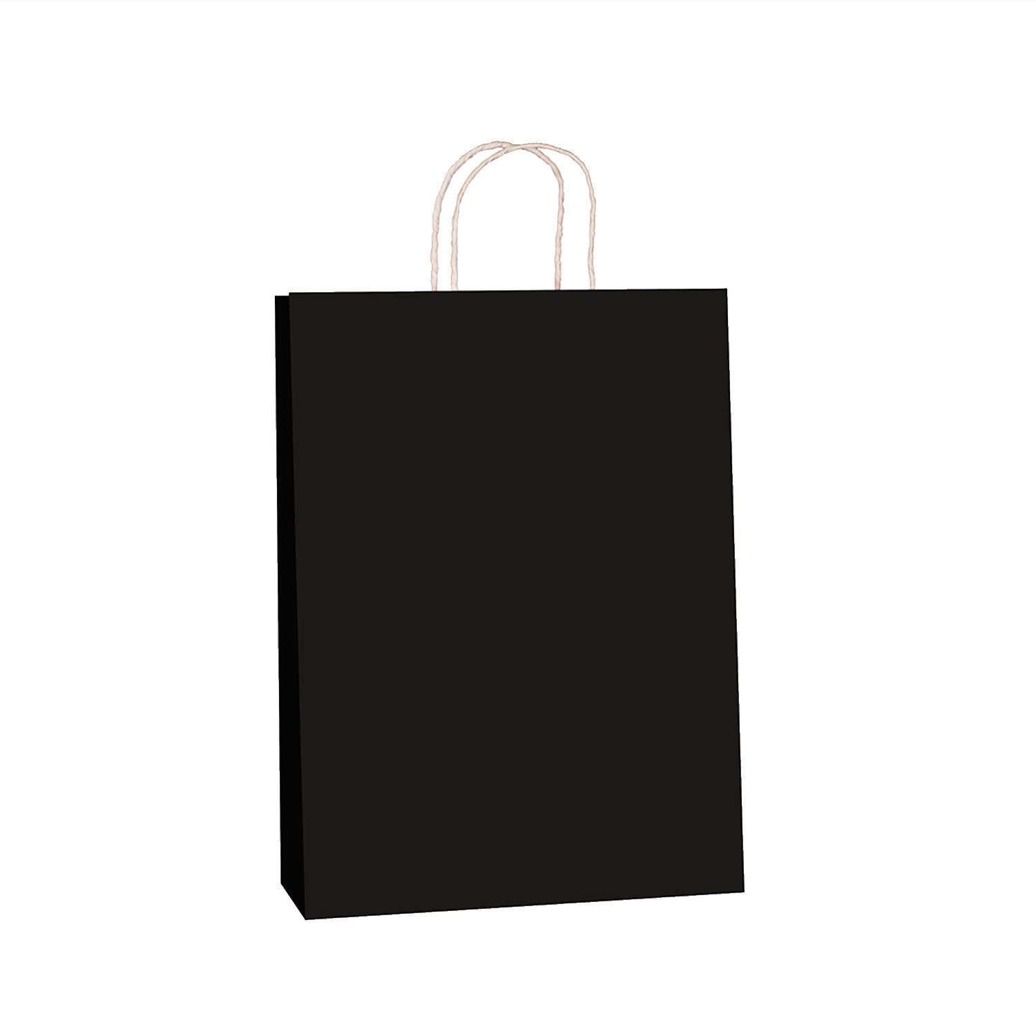 Black Kraft w/twist handle  (price per 250) - BagMasters Australia