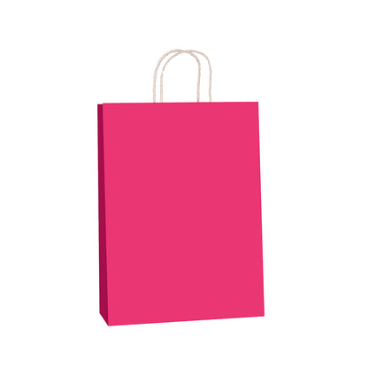 Pink Kraft w/twist handle  (price per 250) - BagMasters Australia
